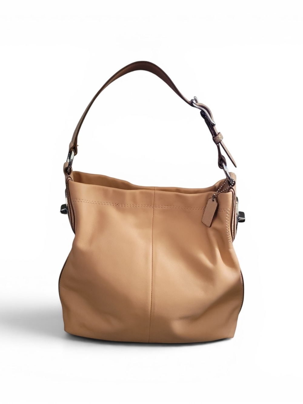 Coach Penelope Leather Hobo Bag with Snake Print  (Styl #. F16535 In Coral 2011